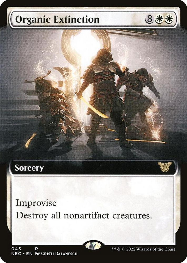 0043 Organic Extinction (Extended Art) R Commander: Kamigawa: Neon Dynasty