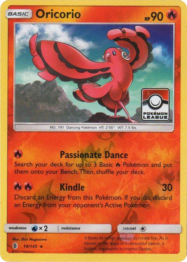 0014 Oricorio - 14/145 (Pokemon League) Promo League & Championship Cards