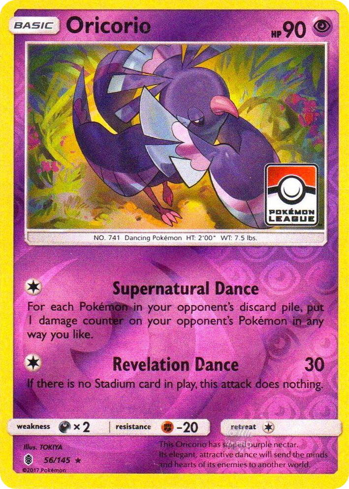 0056 Oricorio - 56/145 (Pokemon League) Promo League & Championship Cards