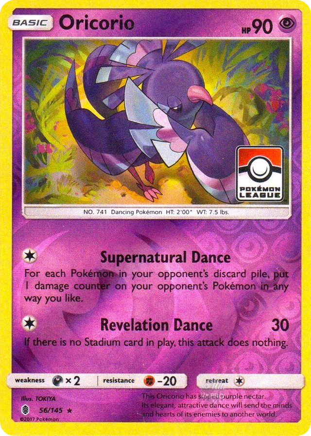 0056 Oricorio - 56/145 (Pokemon League) Promo League & Championship Cards