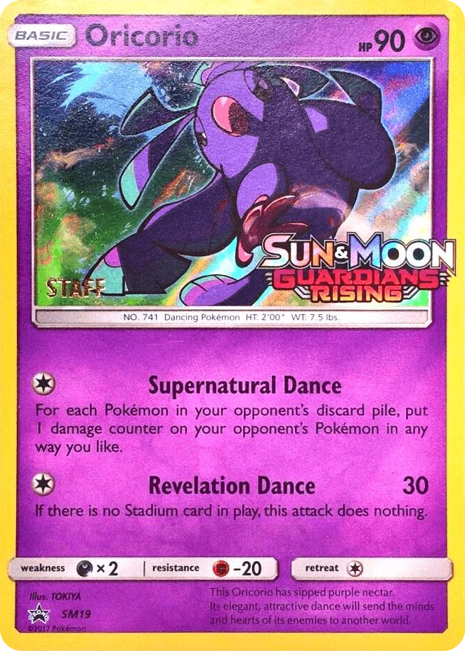 SM019 Oricorio - SM19 (Prerelease) [Staff] Promo SM Promos