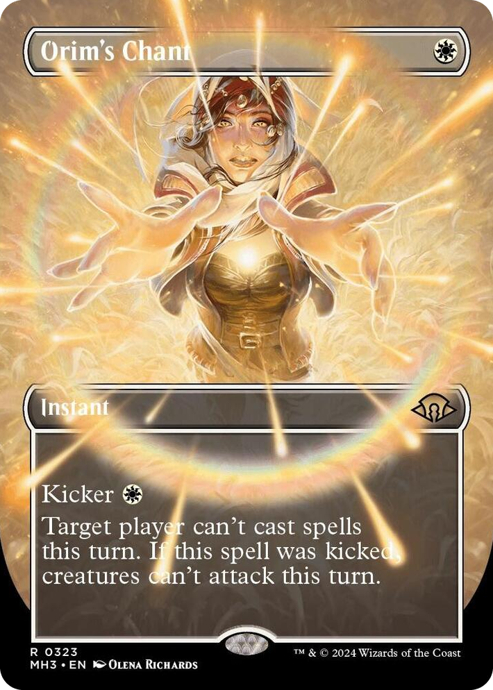 0323 Orim's Chant (Borderless) R Modern Horizons 3