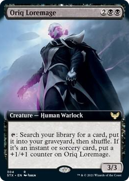 0304 Oriq Loremage (Extended Art) R Strixhaven: School of Mages