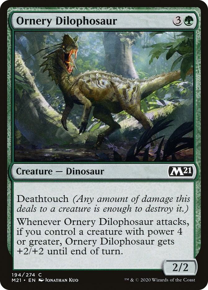 0194 Ornery Dilophosaur C Core Set 2021