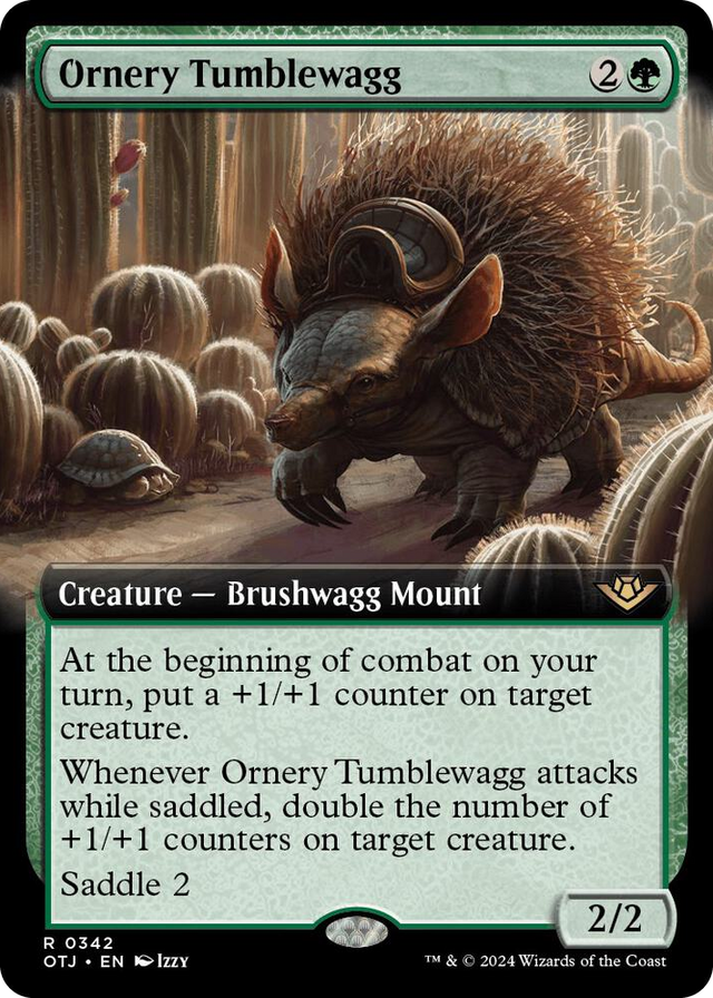 0342 Ornery Tumblewagg (Extended Art) R Outlaws of Thunder Junction