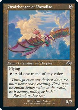 0430 Ornithopter of Paradise (Retro Frame) (Foil Etched) C Modern Horizons 2