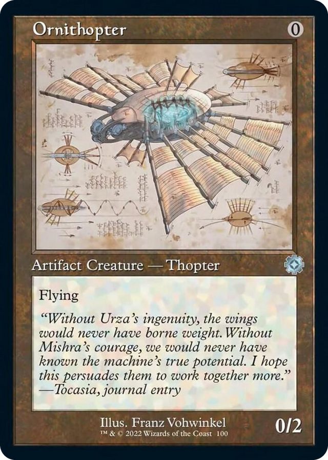 0100 Ornithopter (Schematic) U The Brothers' War: Retro Frame Artifacts