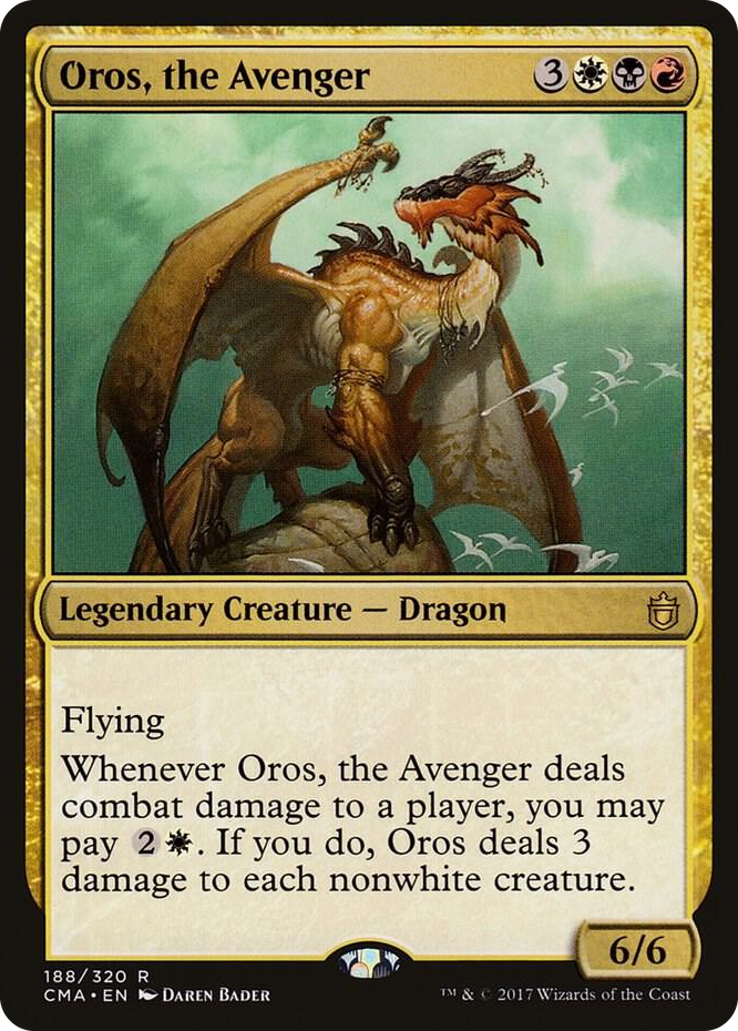 Oros, the Avenger #188 R - Commander Anthology Pokemon card
