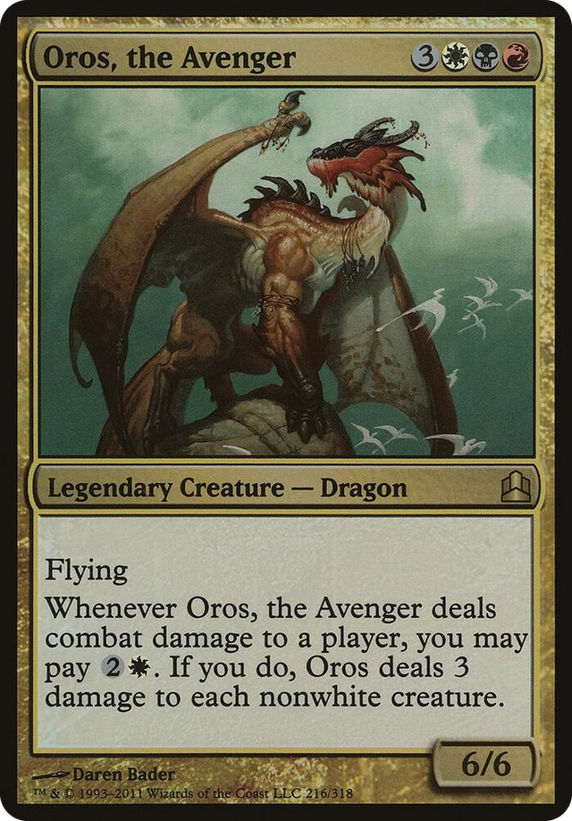 0216 Oros, the Avenger (Commander) R Oversize Cards