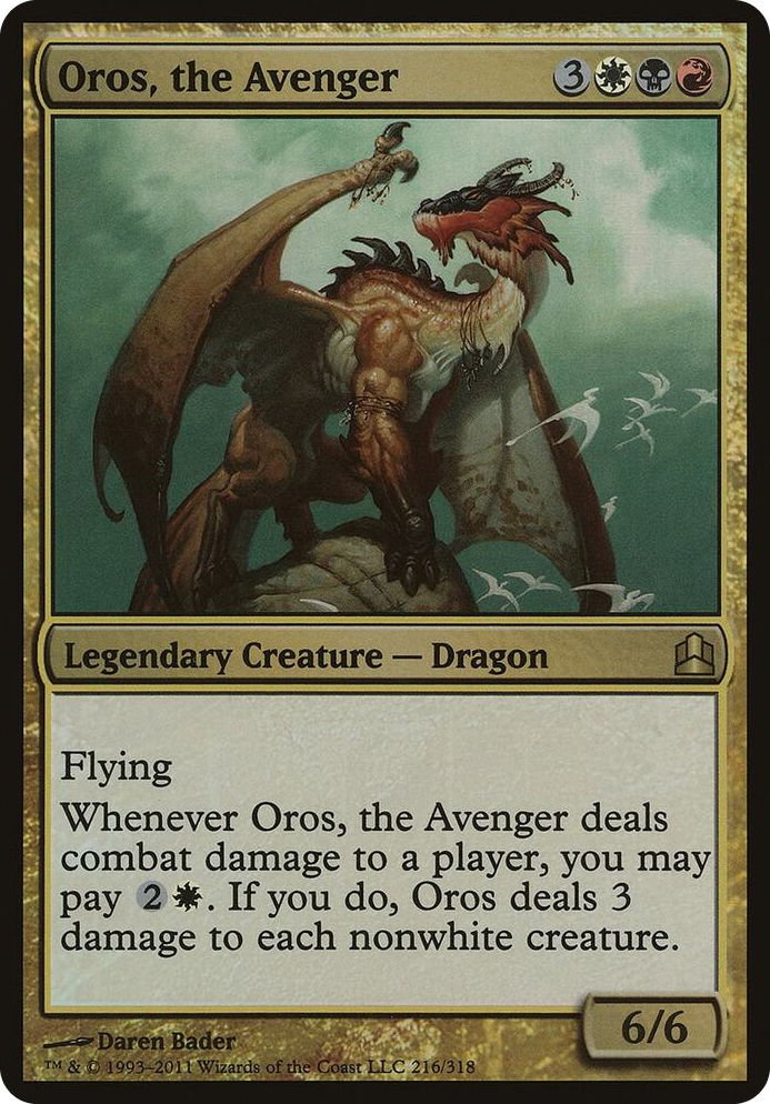 Oros, the Avenger (Commander) #216 R - Oversize Cards Pokemon card