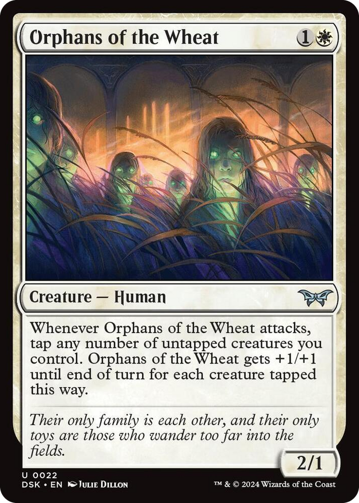Orphans of the Wheat #22 U - Duskmourn: House of Horror Pokemon card
