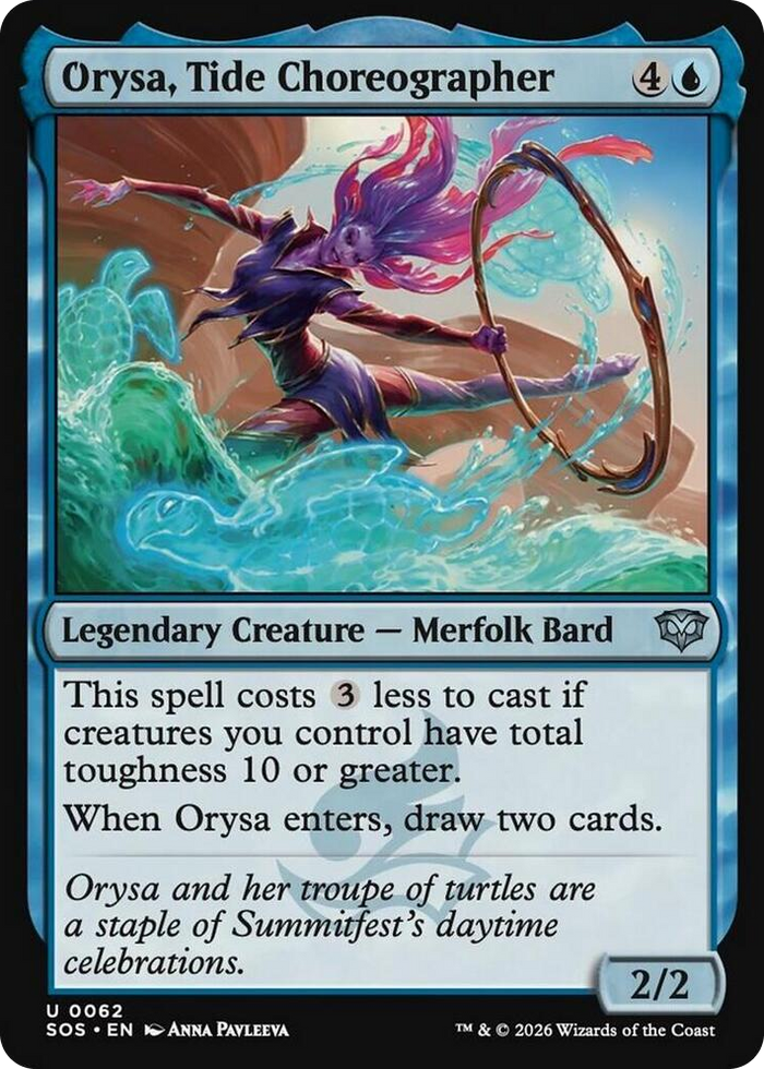Orysa, Tide Choreographer #62 U - Secrets of Strixhaven Pokemon card