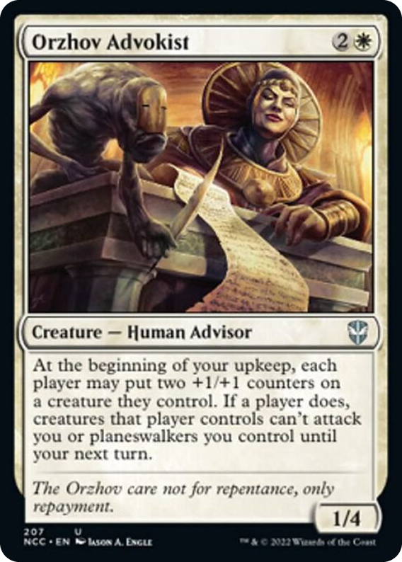 0207 Orzhov Advokist U Commander: Streets of New Capenna