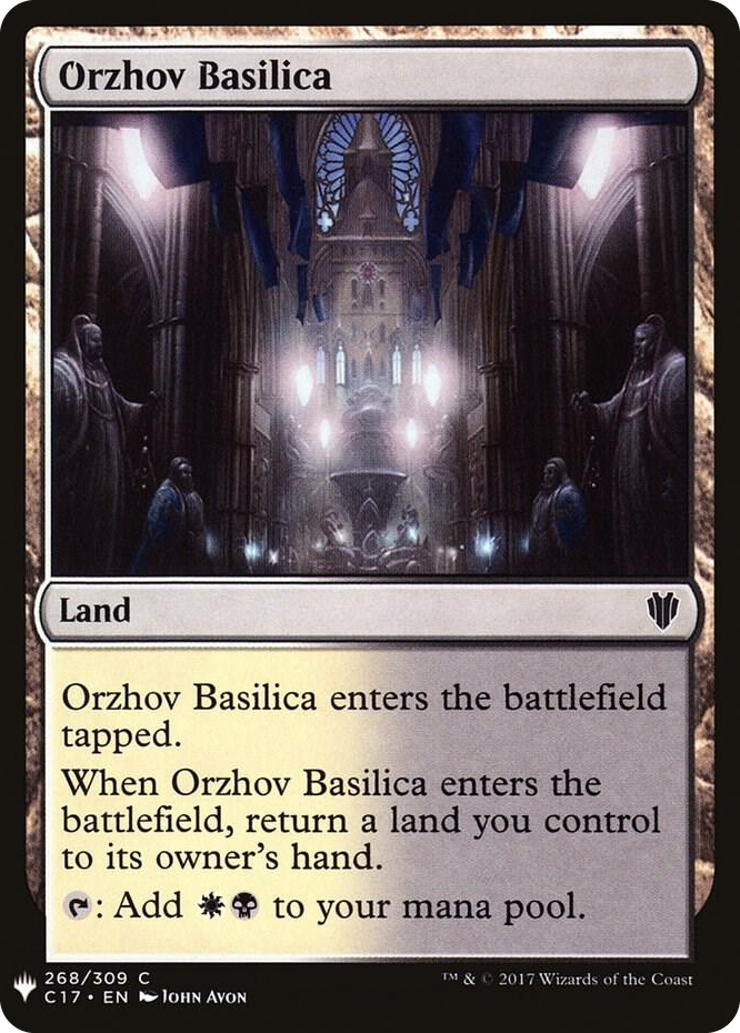 Orzhov Basilica #268 C - The List Reprints Pokemon card