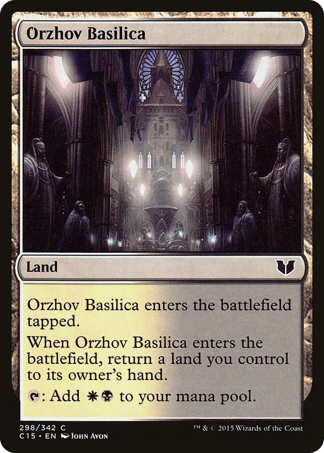 Orzhov Basilica #298 C - Commander 2015 Pokemon card