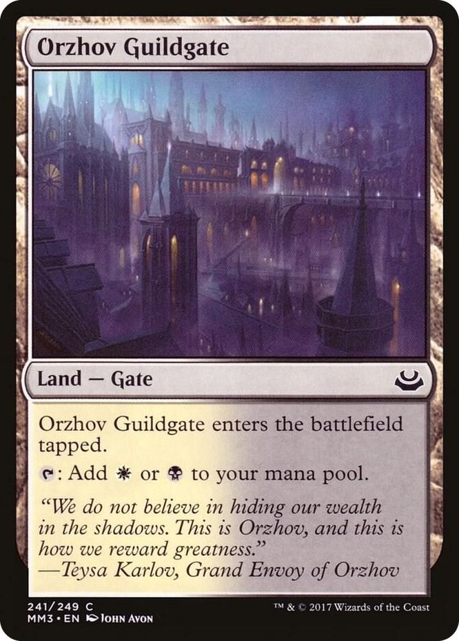 Orzhov Guildgate #241 C - Modern Masters 2017 Pokemon card