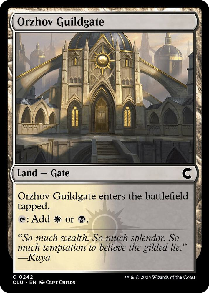 0242 Orzhov Guildgate C Ravnica: Clue Edition
