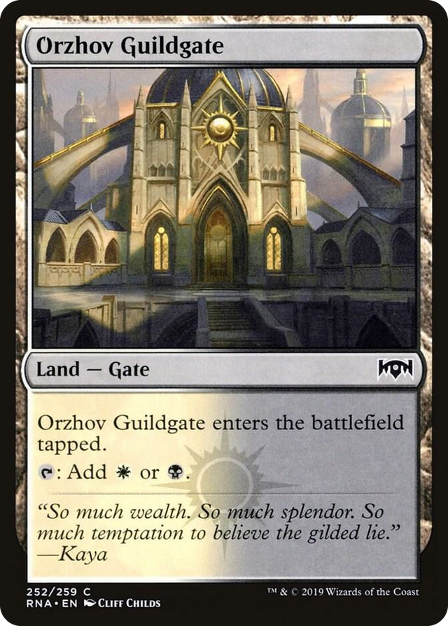 0252 Orzhov Guildgate (252) C Ravnica Allegiance