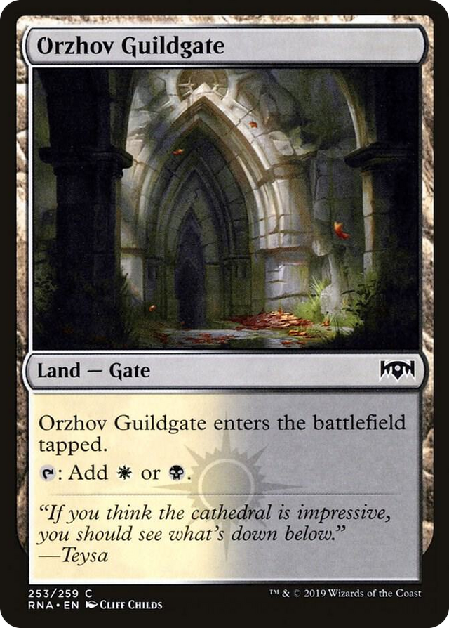 0253 Orzhov Guildgate (253) C Ravnica Allegiance