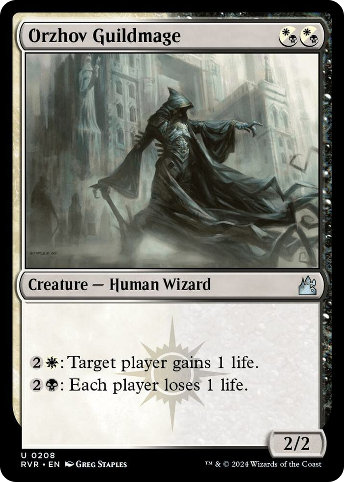 Orzhov Guildmage #208 U - Ravnica Remastered Pokemon card