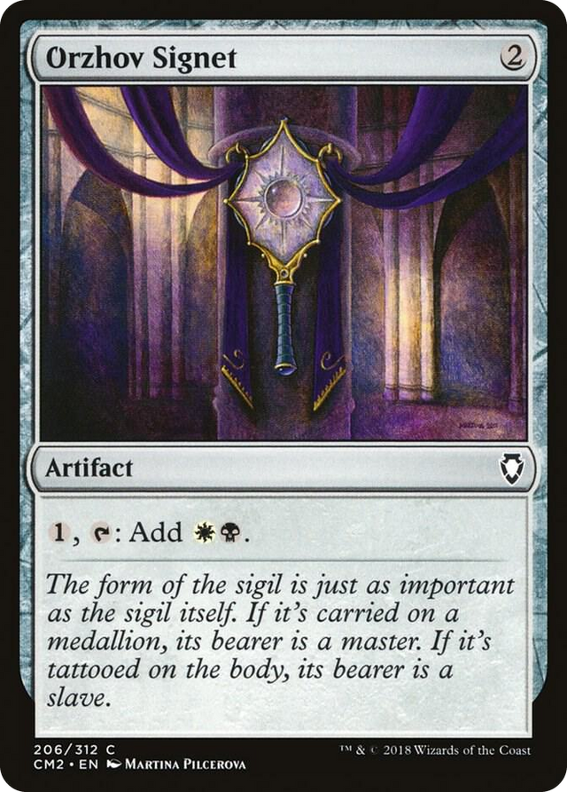 0206 Orzhov Signet C Commander Anthology Volume II