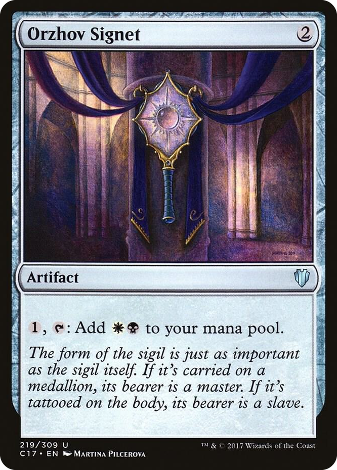0219 Orzhov Signet U Commander 2017