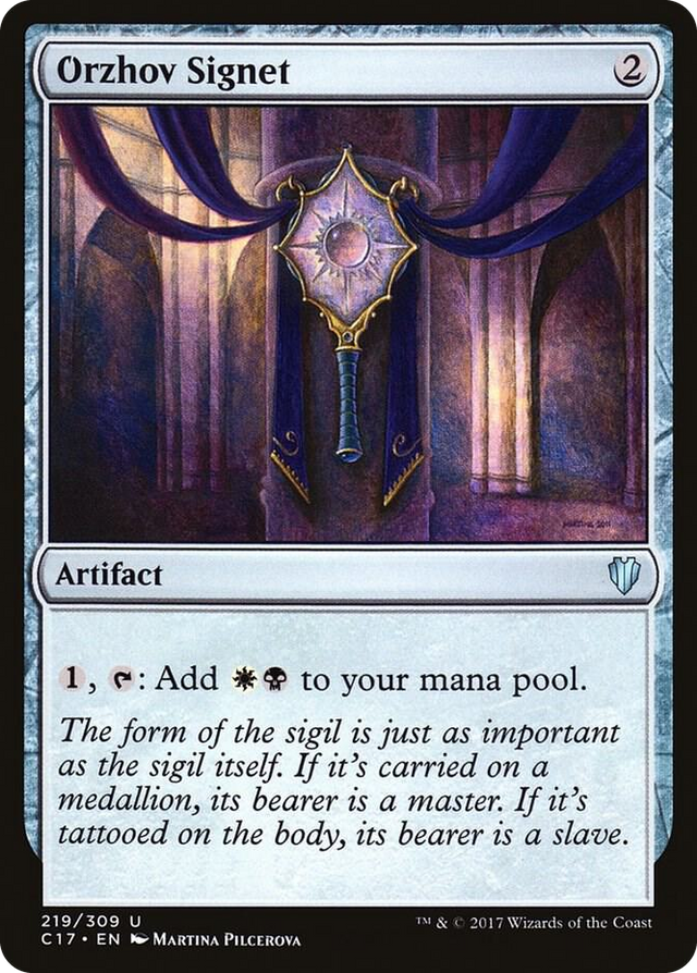 0219 Orzhov Signet U Commander 2017