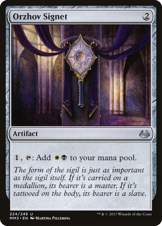 Orzhov Signet #224 U - Modern Masters 2017 Pokemon card