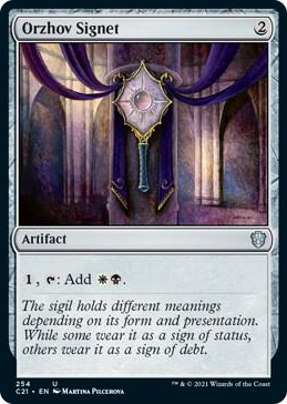0254 Orzhov Signet U Commander 2021