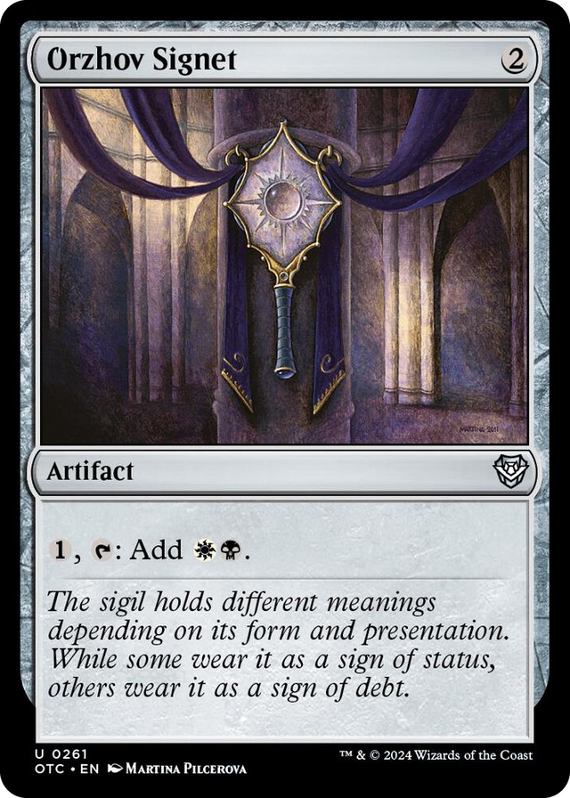 0261 Orzhov Signet U Commander: Outlaws of Thunder Junction