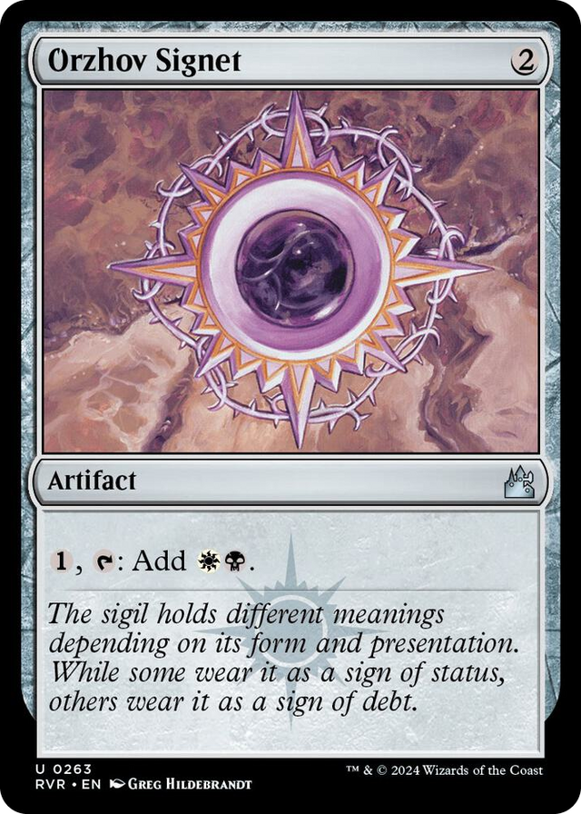 0263 Orzhov Signet U Ravnica Remastered