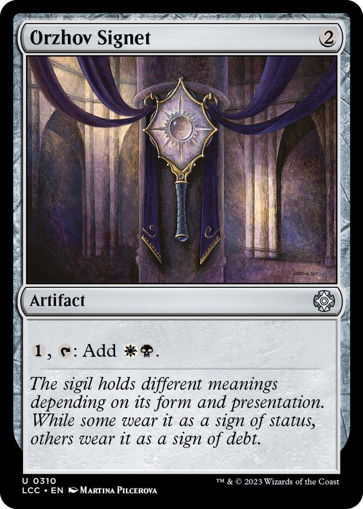 0310 Orzhov Signet C Commander: The Lost Caverns of Ixalan