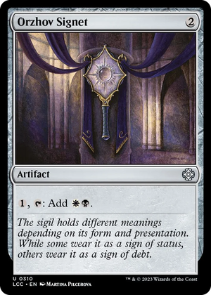 0310 Orzhov Signet C Commander: The Lost Caverns of Ixalan