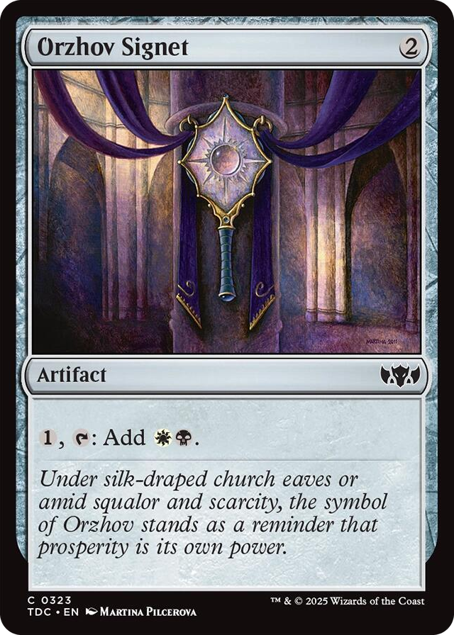 0323 Orzhov Signet C Commander: Tarkir: Dragonstorm