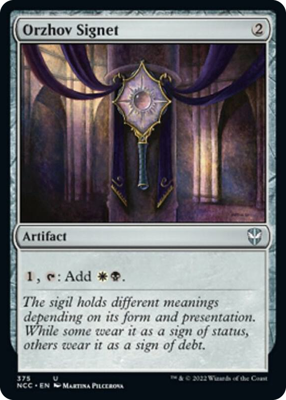 0375 Orzhov Signet U Commander: Streets of New Capenna