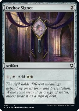 0867 Orzhov Signet C Commander Legends: Battle for Baldur's Gate