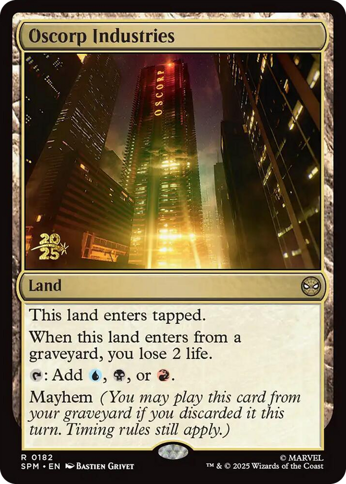 Oscorp Industries #182 R - Prerelease Cards Pokemon card
