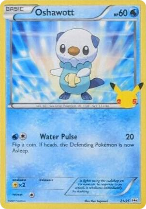 0021 Oshawott Promo McDonald's 25th Anniversary Promos