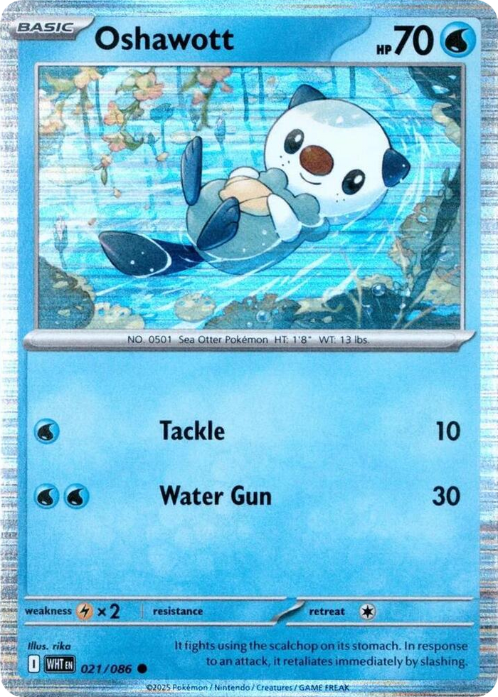 0021 Oshawott - 021/086 (Unova Poster Collection) Common Miscellaneous Cards & Products