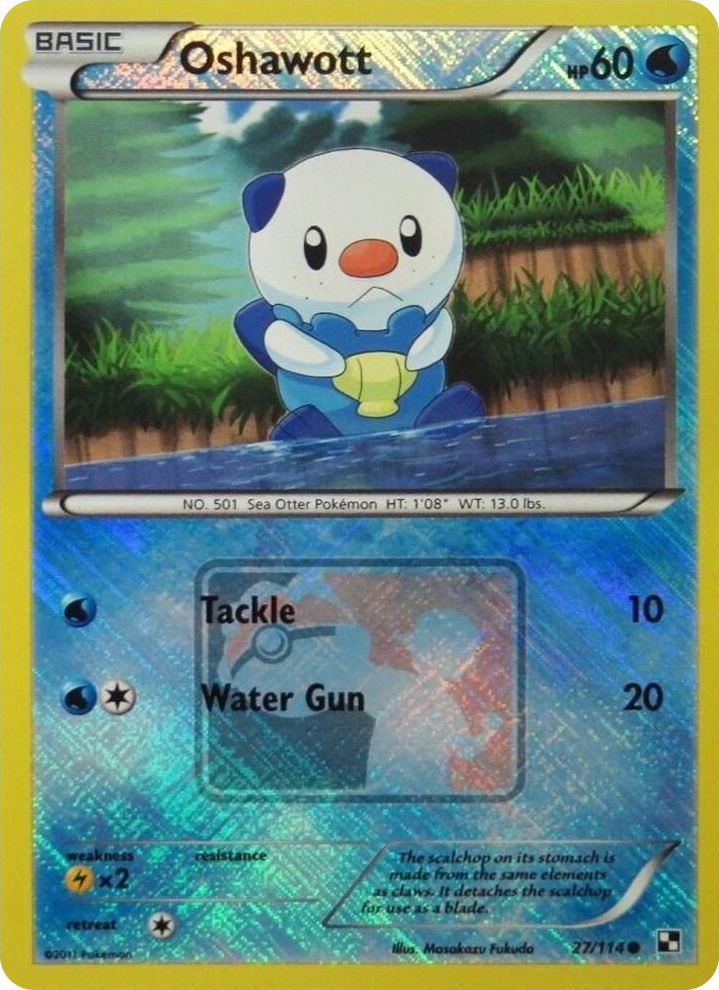 0027 Oshawott - 27/114 (League Promo) Promo League & Championship Cards