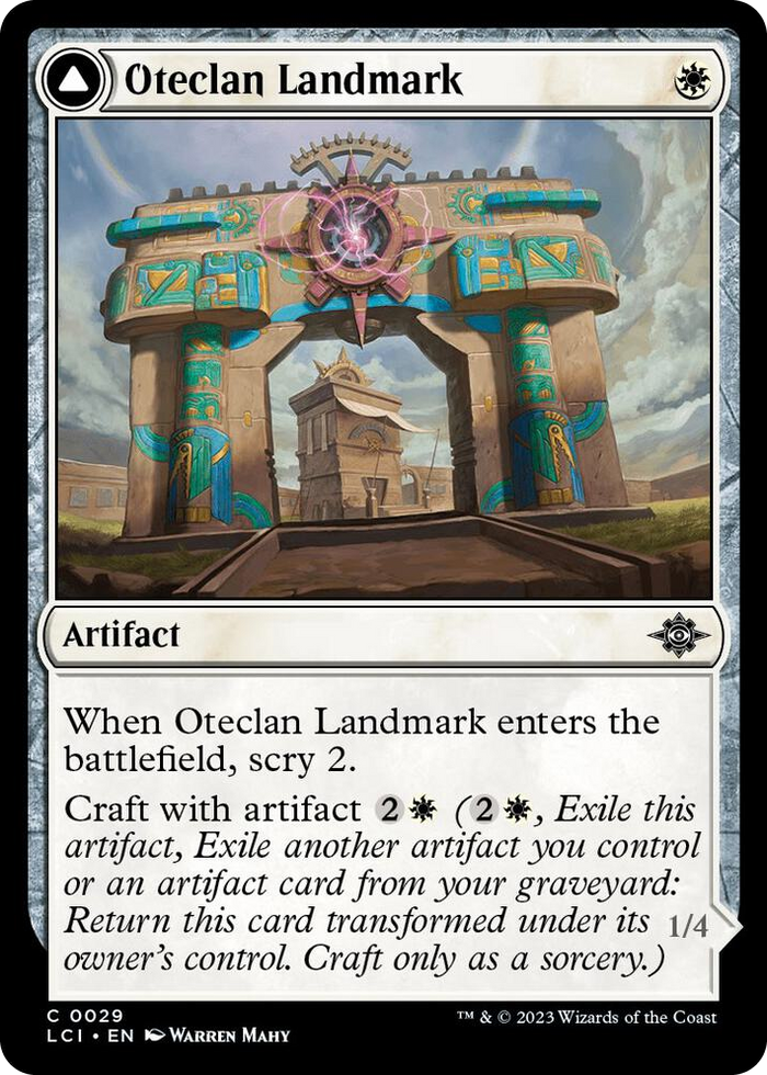 Oteclan Landmark #29 C - The Lost Caverns of Ixalan Pokemon card