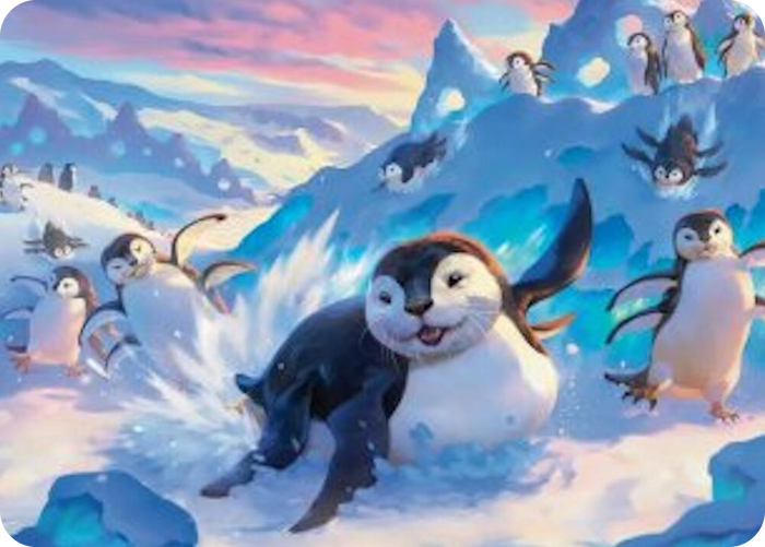 Otter-Penguin Art Card #4 S - Art Series: Avatar: The Last Airbender Pokemon card