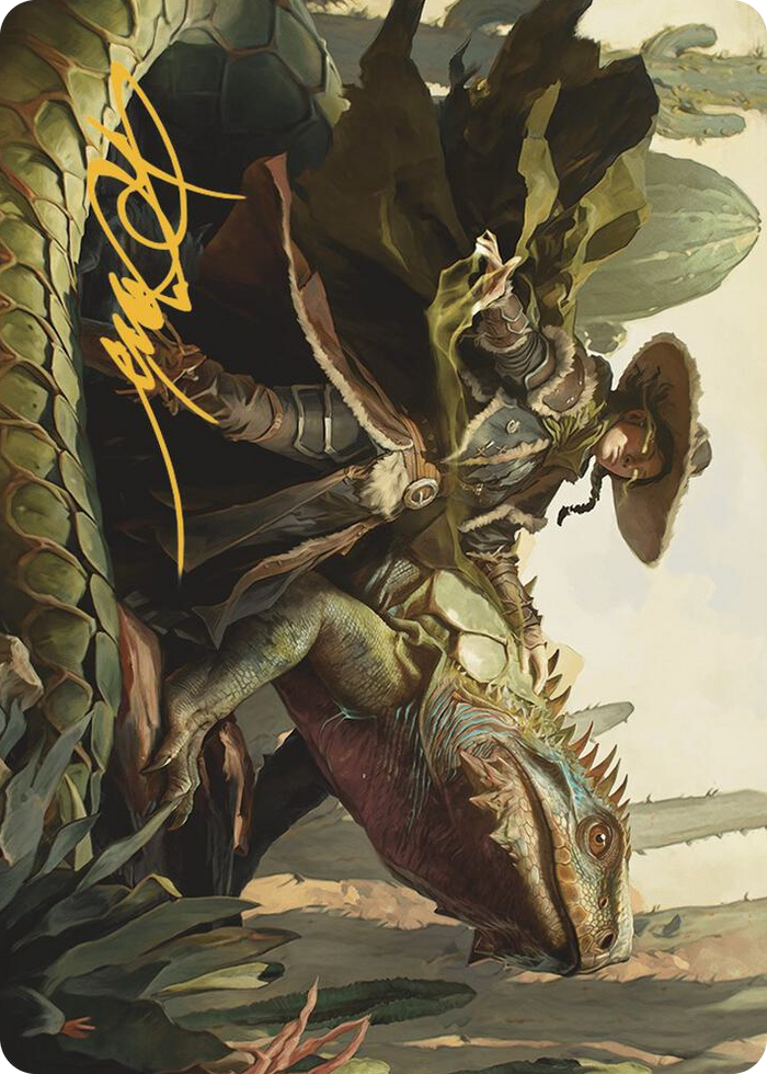 Outcaster Trailblazer Art Card (Gold-Stamped Signature) #14 S - Art Series: Outlaws of Thunder Junction Pokemon card
