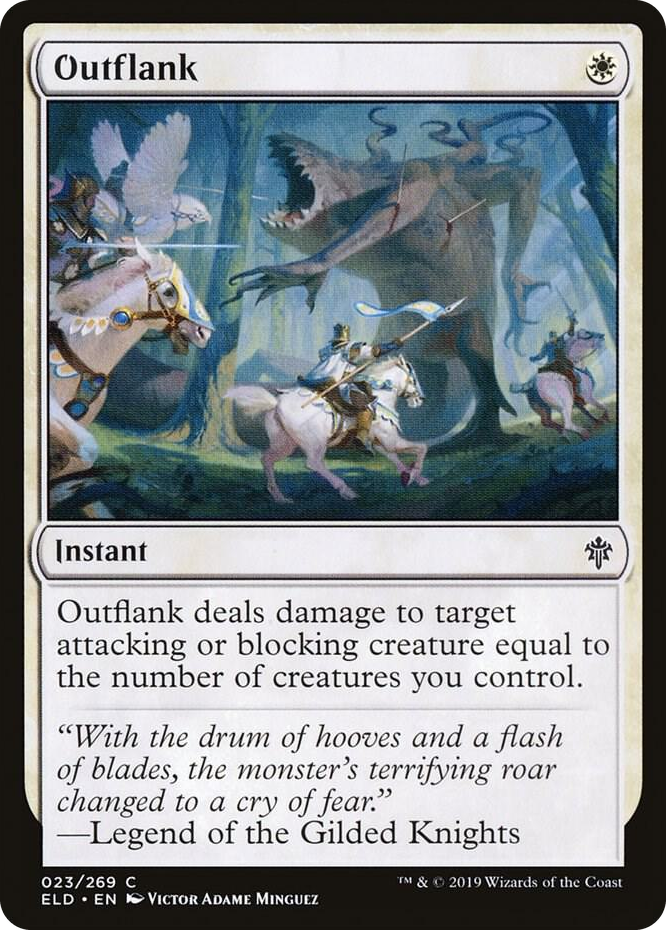 0023 Outflank C Throne of Eldraine