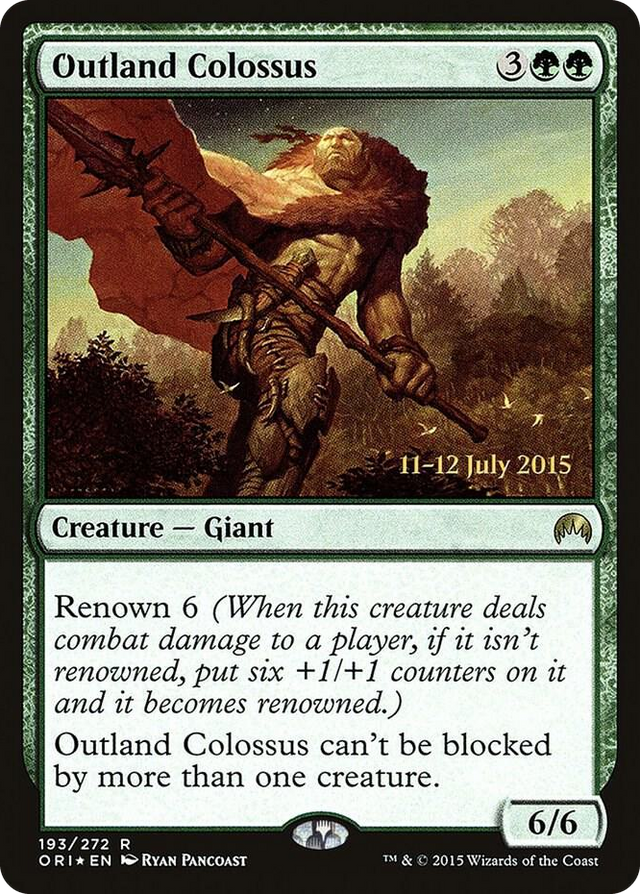 0193 Outland Colossus R Prerelease Cards
