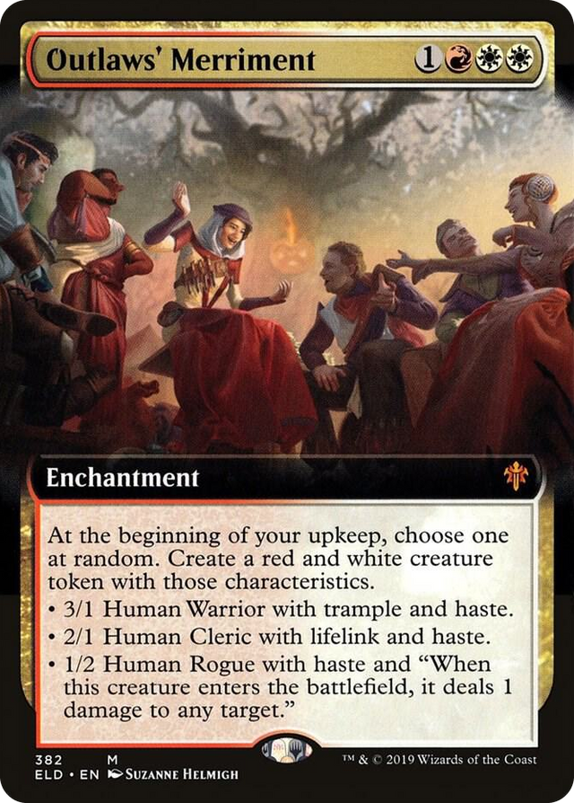 0382 Outlaws' Merriment (Extended Art) M Throne of Eldraine