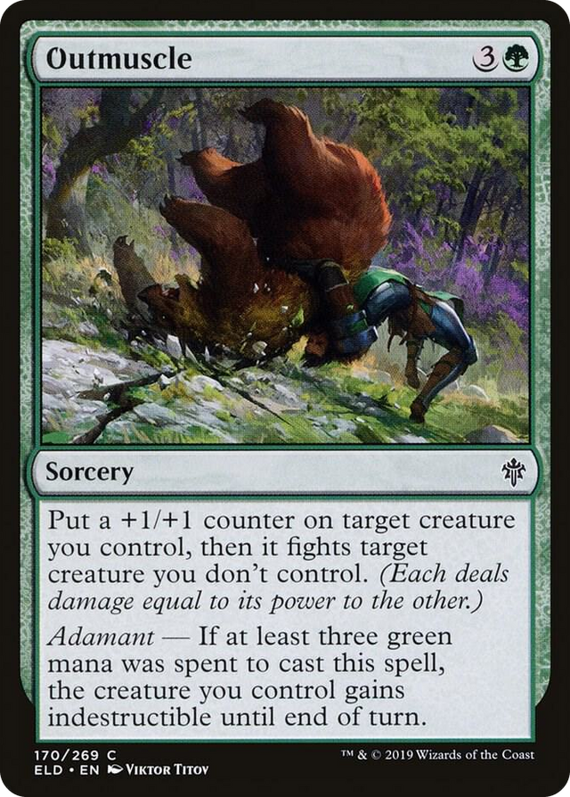 0170 Outmuscle C Throne of Eldraine