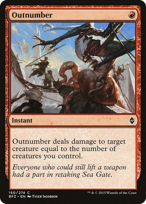 0150 Outnumber C Battle for Zendikar