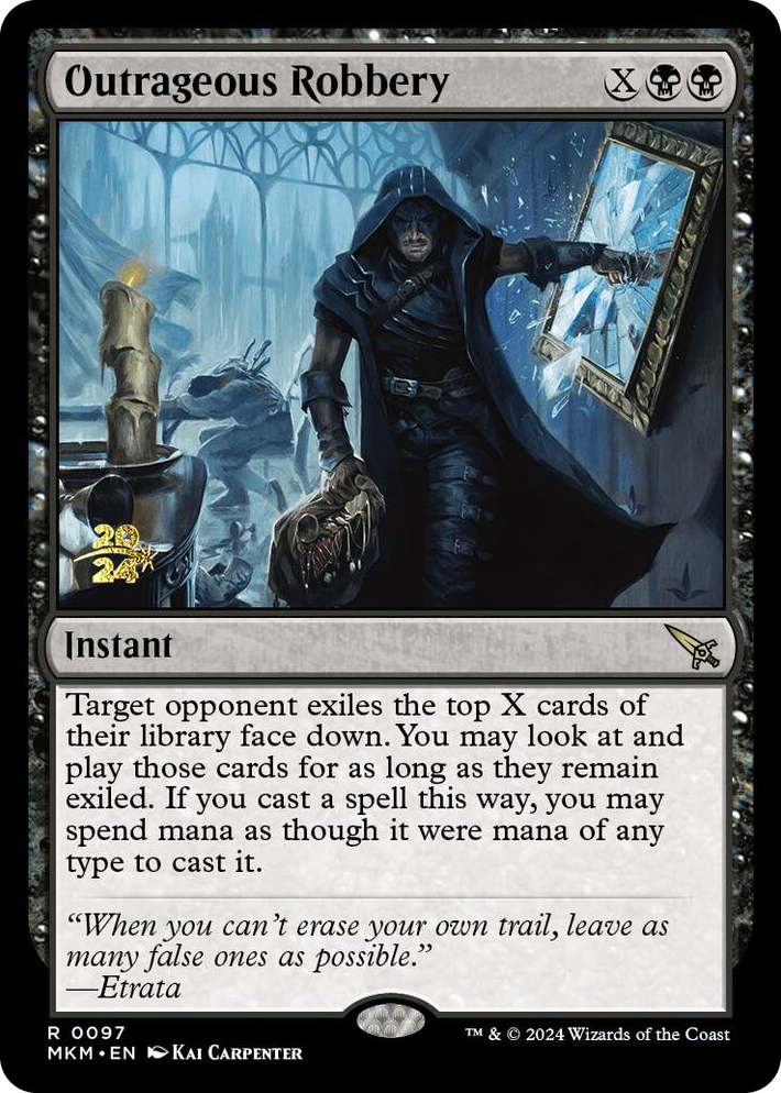 0097 Outrageous Robbery R Prerelease Cards