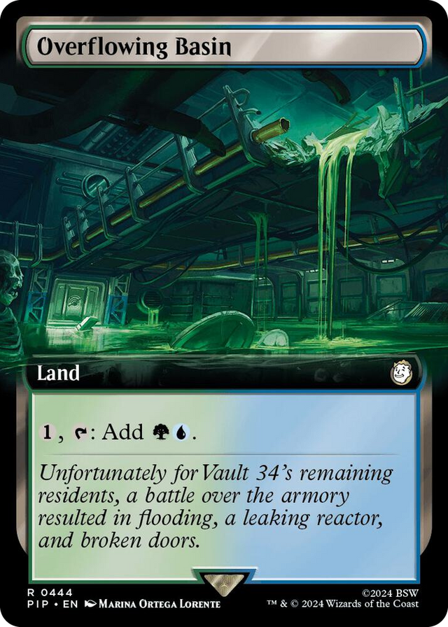 0444 Overflowing Basin (Extended Art) R Universes Beyond: Fallout